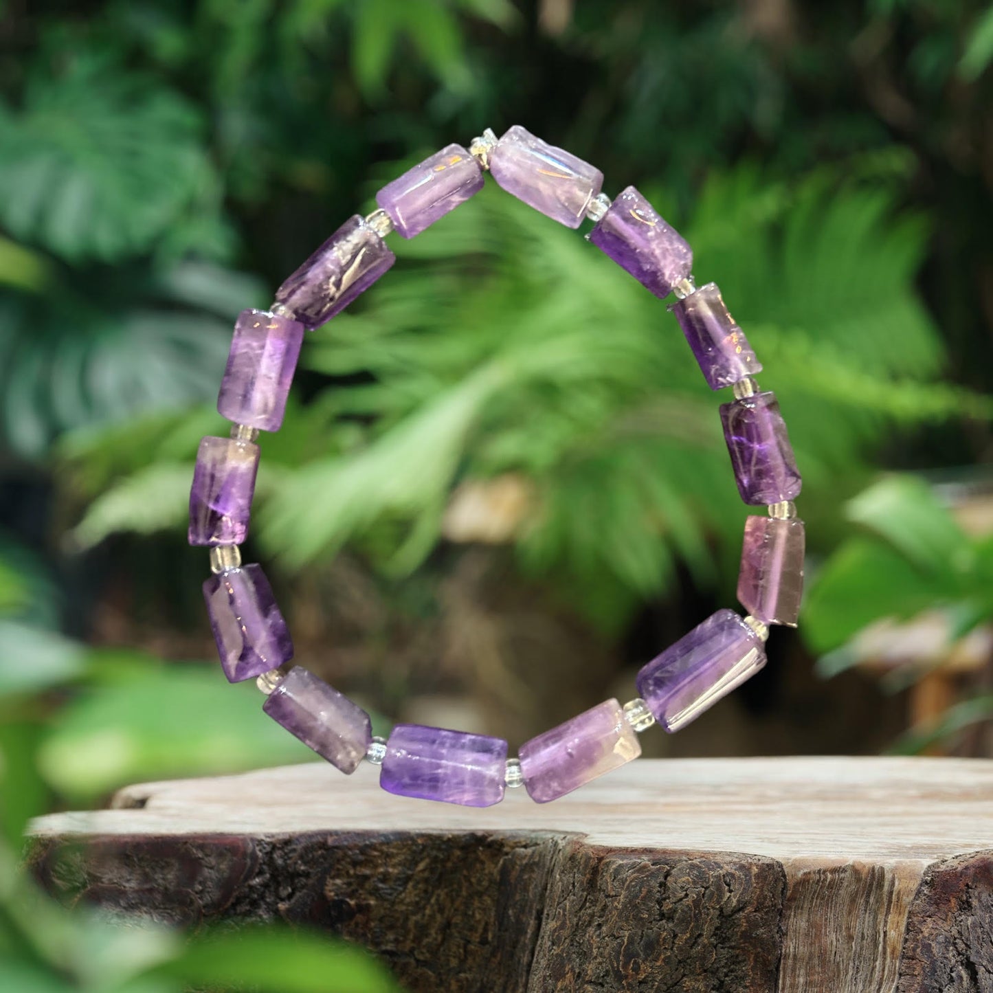 Bracelet Amethyst Rectangle