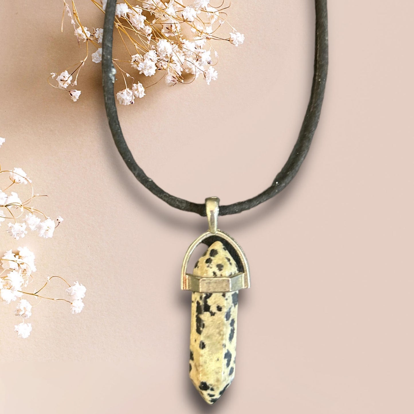 Pendant-–-Jasper-Dalmatian