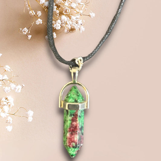 Pendant-–-Ruby-on-Zoisite